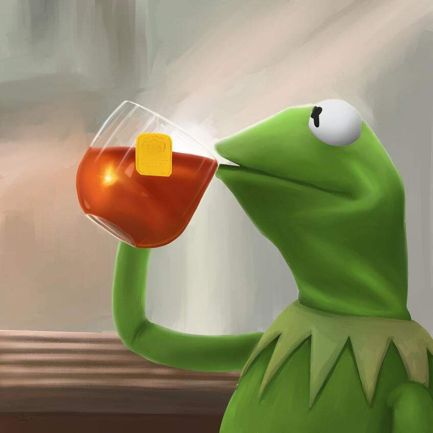 Kermit Painting
